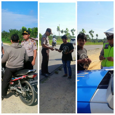 Polsek Tambang Laksanakan Ops Cipkon Razia, 3 kendaraan  Ditilang